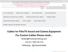 Tablet Screenshot of productionwiring.com